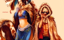 one piece boa hancock monkey d luffy 1200x964 wallpaper 